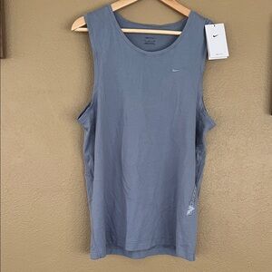 NWT Nike Steel Blue Sleeveless Mens Tank